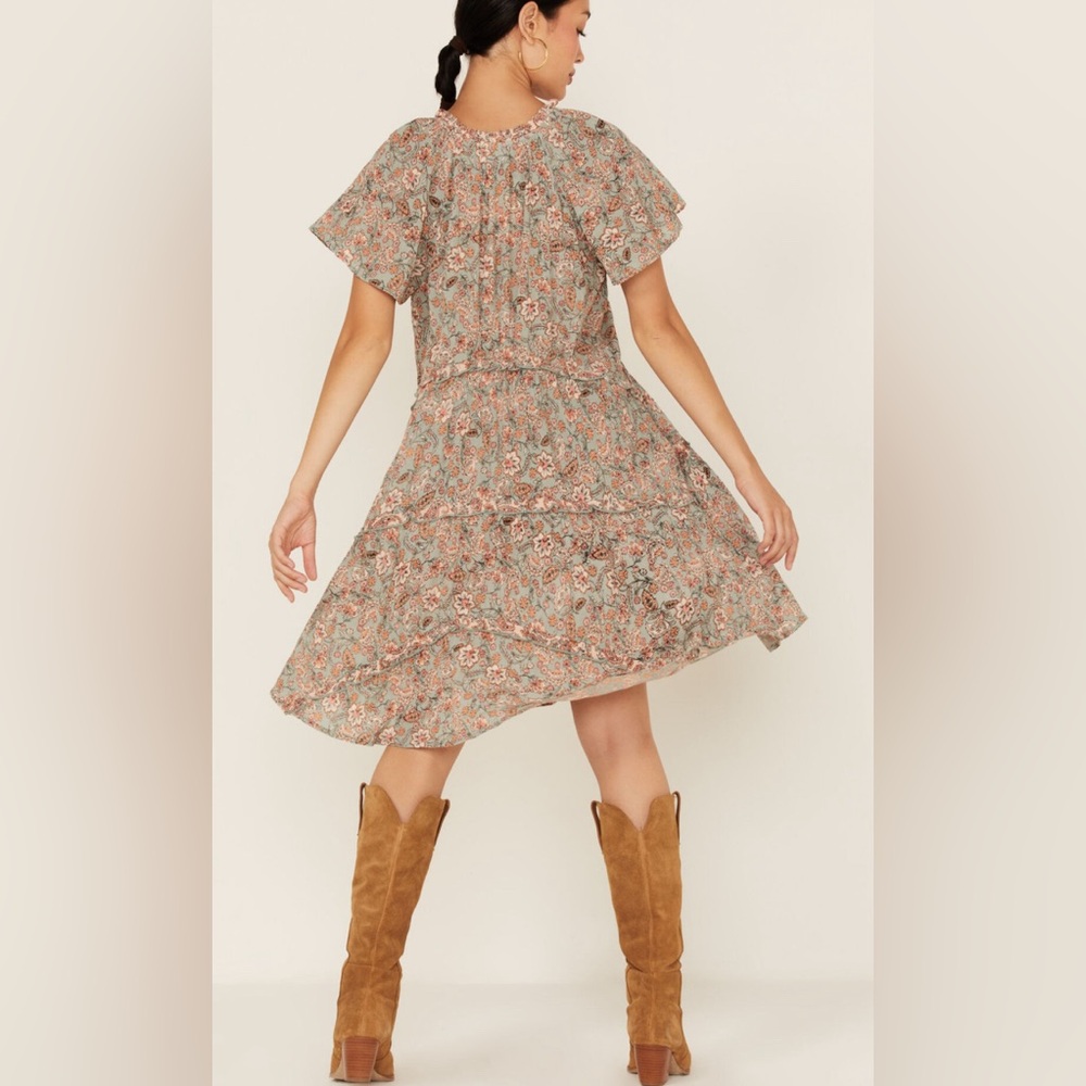 BILA | NWT small‎ floral tiered sundress